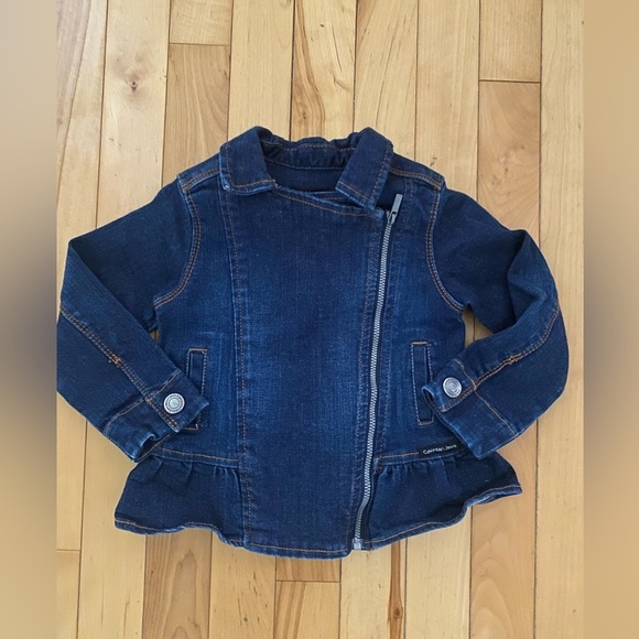 Calvin Klein Jeans denim jacket SIZE  24m EUC - Picture 1 of 3